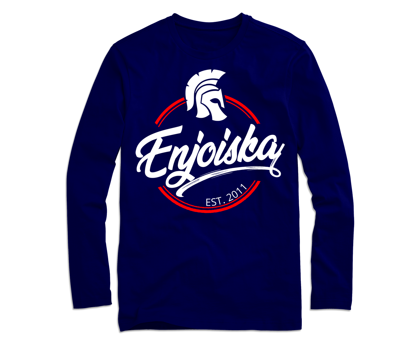 EnjoiSka Trojan Long Sleeve T-Shirt - Navy Blue