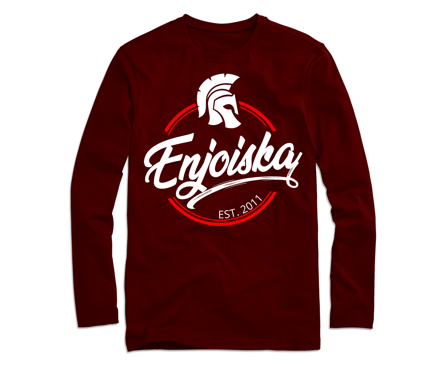 EnjoiSka Trojan Long Sleeve T-Shirt - Wine Red